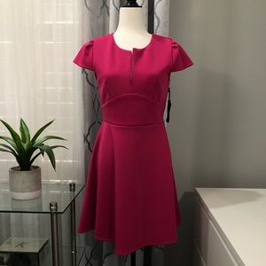 Hot Pink Midi Dress